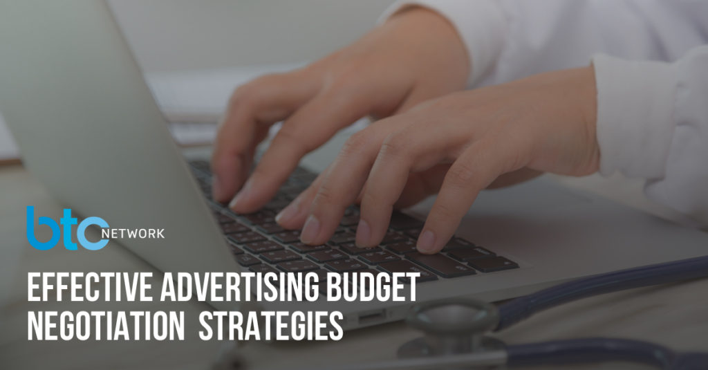 negotiating budgets, advertising, clinical trials, patient recruitment